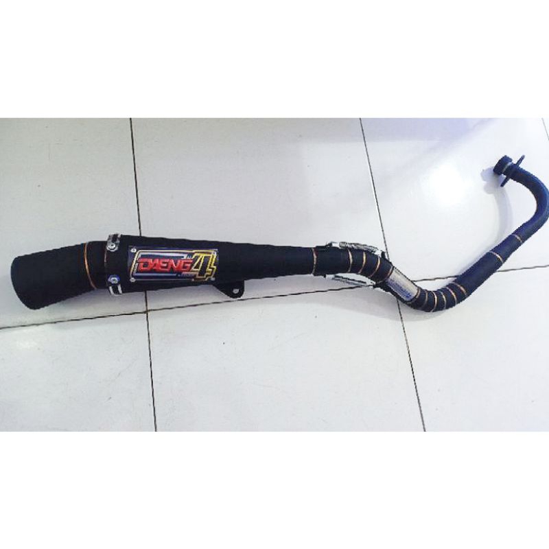 Daeng Sai4 Black Edition ท่อไอเสียทรงกรวยปลายใหญ่ Mio Sporty Daengsai4 Daeng4 DS4