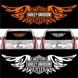 สติกเกอร์ตัดกระจก อุปกรณ์เสริม สําหรับรถยนต์ Harley Davidson Cool