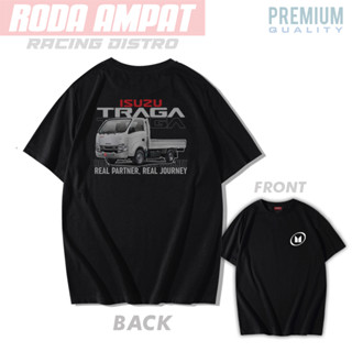 เสื้อยืด พิมพ์ลาย Isuzu Traga Real Partner Real Journey สําหรับผู้ชาย