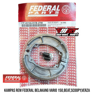 ผ้าเบรคหลัง + PER VARIO 125, BEAT, Scott, VERZA FP-4313A-KVB-2700