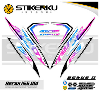 สติกเกอร์ ลาย OLD AEROX 155 VVA MOTIF OLD 155 VVA AEROX STICKER Unique AEROX 155 VVA STICKER AEROX 155 VVA STICKER STOCK DECAL LIST POLET Stickerkustore