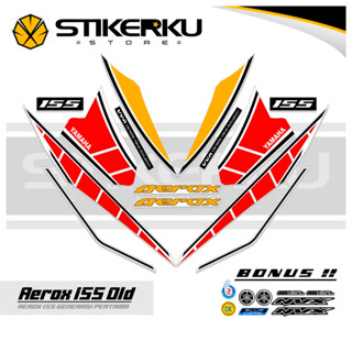 สติกเกอร์ ลาย OLD AEROX 155 VVA MOTIF OLD AEROX 155 VVA STICKER Unique AEROX 155 VVA STICKER AEROX 155 VVA STICKER STOCK DECAL LIST POLET Stickerkustore