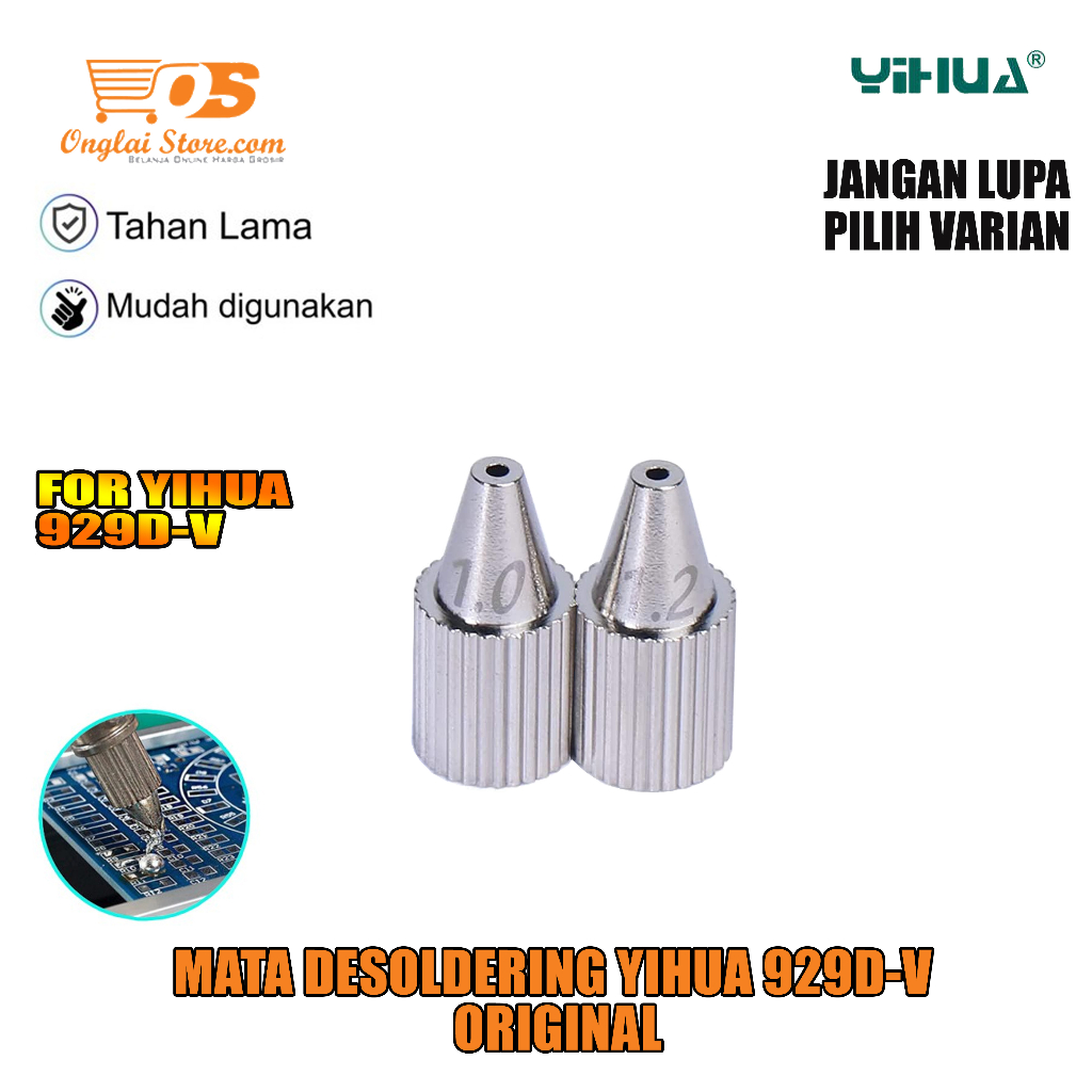 MATA Original YIHUA 929D-V 1.0MM 1.2MM Desoldering Eye