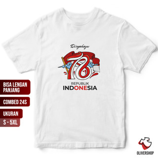 เสื้อยืดแขนยาว ลาย yu yu Republic Of INDONESIA Merdeka 78-04- PREMIUM Combed 24s August 17th Independence Garuda ขนาดใหญ่ 3XL 4XL 5XL สําหรับเด็ก และผู้ใหญ่