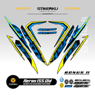 สติกเกอร์ ลาย OLD AEROX 155 9 MOTIF OLD 155 VVA AEROX STICKER 155 VVA AEROX STICKER Unique AEROX 155 VVA STICKER STOCK DECAL LIST POLET Stickerkudecall