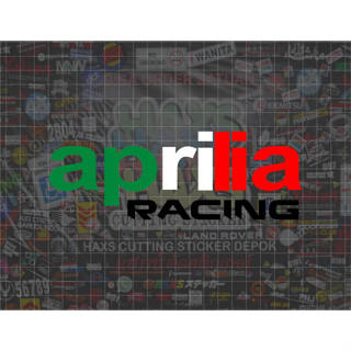 สติกเกอร์ตัด ขนาด 18 ซม. สําหรับรถจักรยานยนต์ Aprilia Racing V2