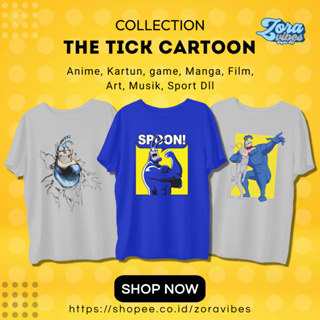 เสื้อยืดผ้าฝ้าย ลาย THE TICK COTTON COMBED 30S