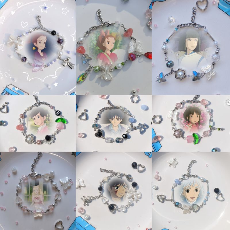 Ghibli edition Bracelet / ghibli series / ghibli Bracelet / ghibli style Bracelet / aestetenic Brace