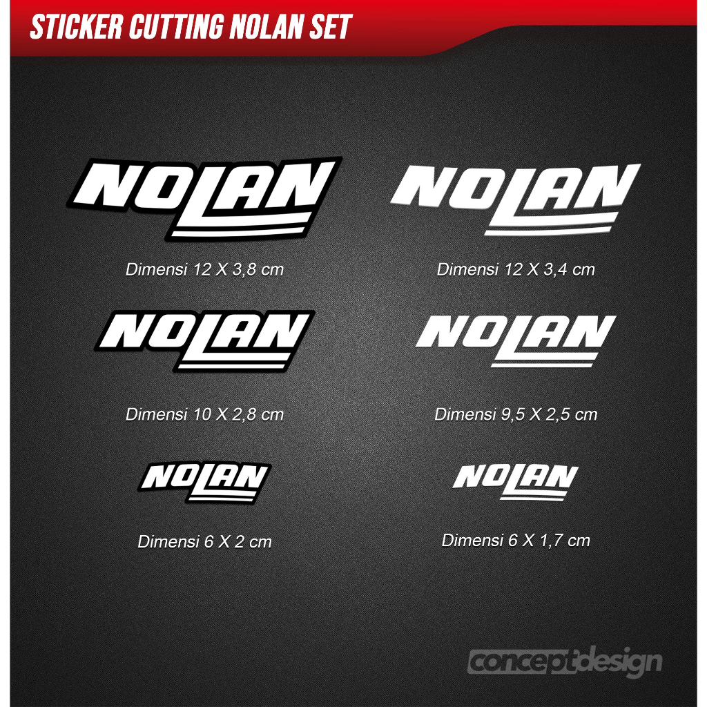 ชุดสติกเกอร์ตัด Nolan