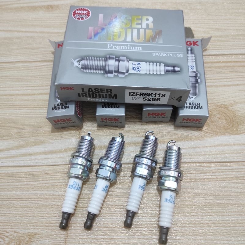 หัวเทียนเลเซอร์อิริเดียมสําหรับ Honda Jazz S RS GE8 & City GM2 IVTEC & Freed & Brio