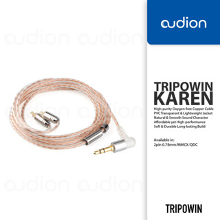 Tripowin KAREN สายเคเบิ้ลอัพเกรด IEM ทองแดง ไร้ออกซิเจน 4N ความบริสุทธิ์สูง