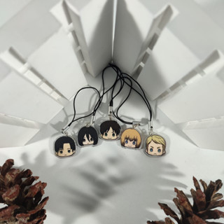 สายคล้องโทรศัพท์ อะนิเมะ Shingeki no Kyojin - ที่แขวน HP Mini Attack on Titan - อะคริลิค / สร้อยข้อมือ / พวงกุญแจ