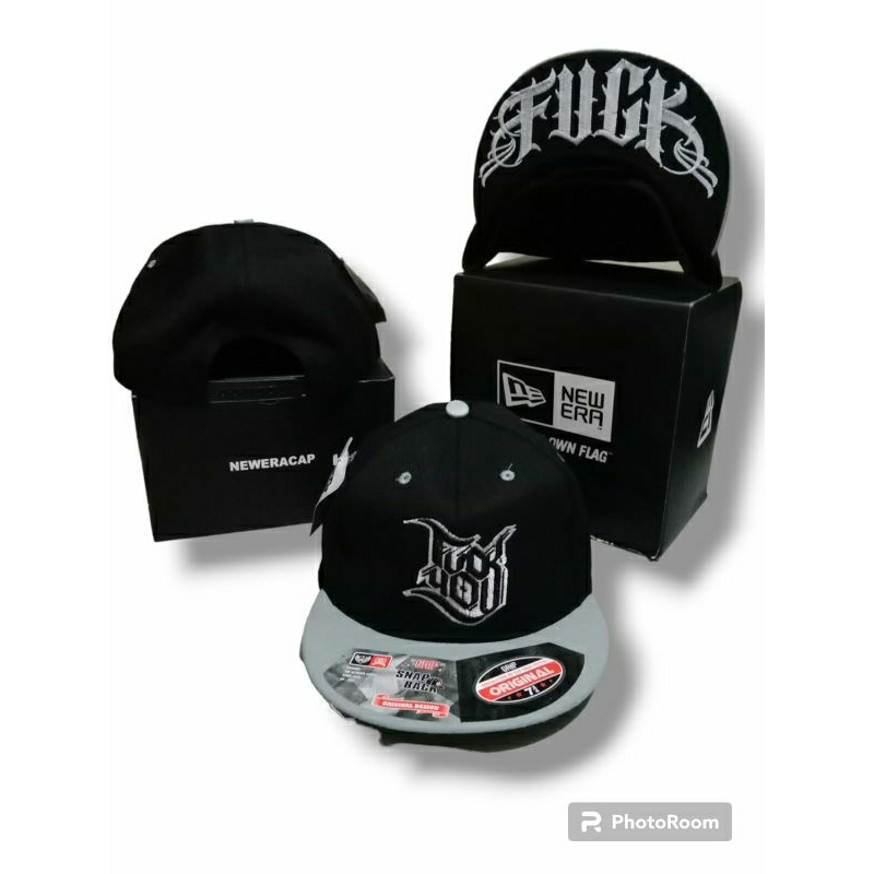 หมวก Snapback F4CK YO0 BLACK N GREY