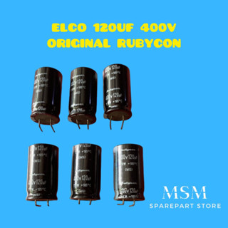 Elco 120UF 400V RUBYCON ของแท้