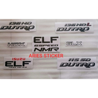 สติกเกอร์ IZUZU ELF DUTRO NMR GLX HDX