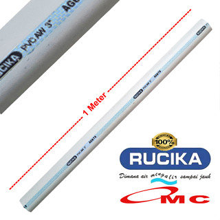 ท่อพีวีซี Rucika AW 3 นิ้ว 1 เมตร 100 ซม.