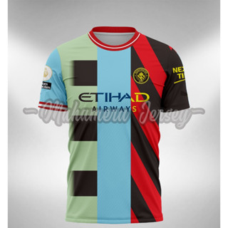 เสื้อกีฬาแขนสั้น ลายทีม Jersey M City Combination Mashup 2022 2023