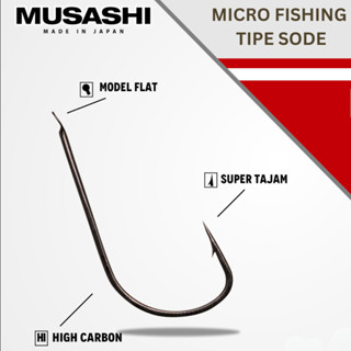 Musashi Sode ตะขอเบ็ดตกปลา ขนาดเล็ก สําหรับตกปลาขนาดเล็ก
