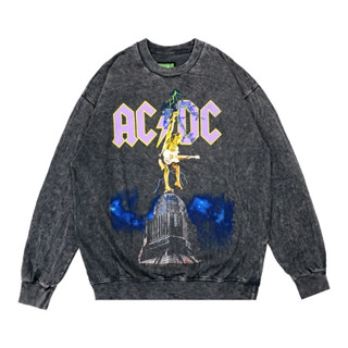 เสื้อกันหนาว ACDC AC DC สีเทาทราย