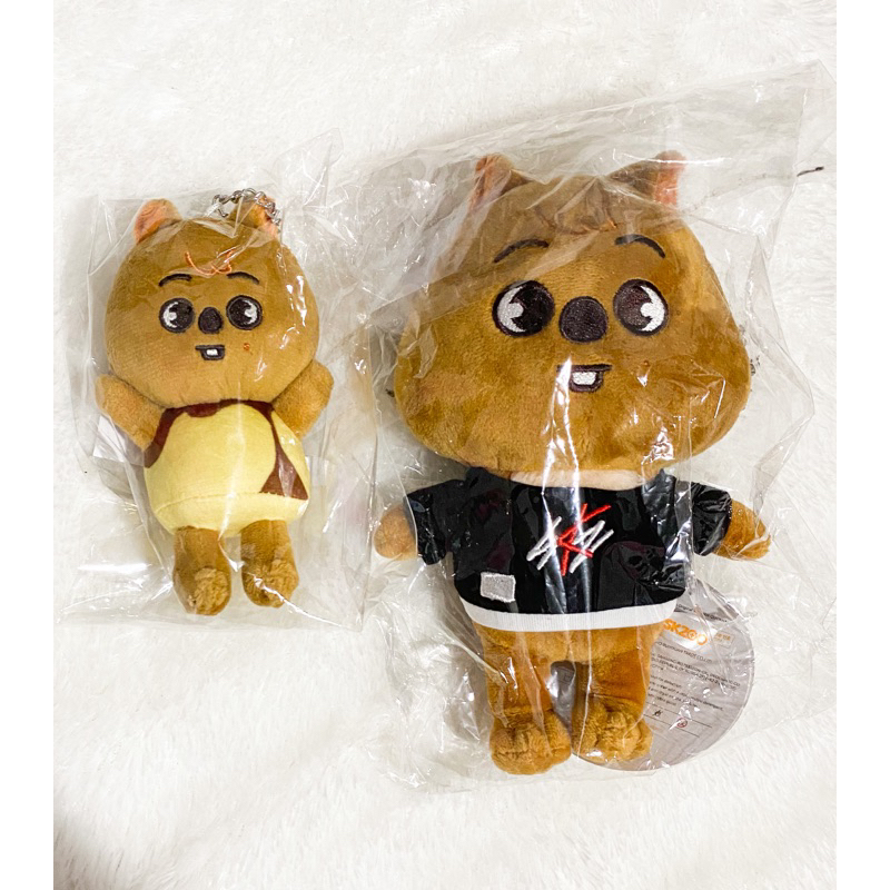 ใหม่!! Stray Kids Skzoo ORI Plush HanQokka Mini Bagcharm Pudding Japan MD พุดดิ้ง Encore เสียง