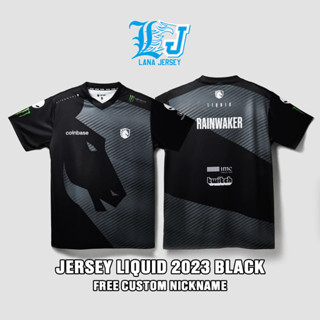 เสื้อกีฬาแขนสั้น ลายทีม Jersey Liquid 2023 Dark Horse