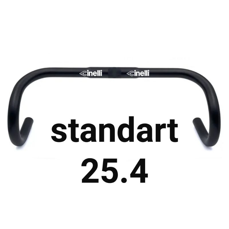 Cinelli Alloy Dropbar ขนาดมาตรฐาน 25.4 มม.กว้าง 420 มม. / 42 ซม.Handlebar จักรยานเสือหมอบ Racing Fix