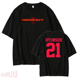 เสื้อยืด พิมพ์ลาย Yoshi Teume Reboot สีดํา สีแดง