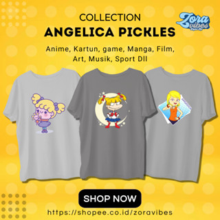 เสื้อยืด พิมพ์ลาย Rugrats Angelica Pickles สําหรับผู้ชาย และผู้หญิง