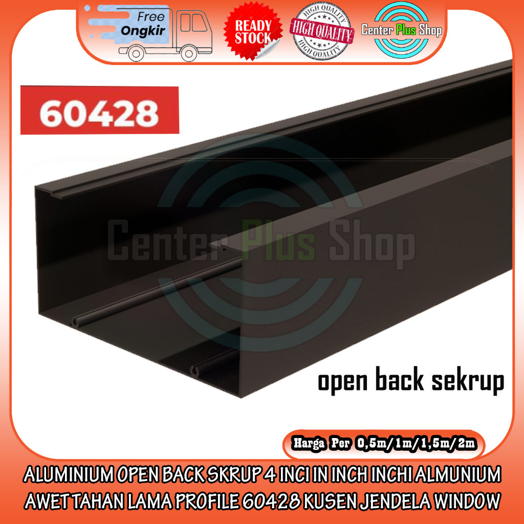 ALUMINIUM เปิดกลับ SCREW 4 นิ้วในช่องทองแดงอลูมิเนียม DURABLE LONG LASTING PROFILE 60428 WINDOW FRAM