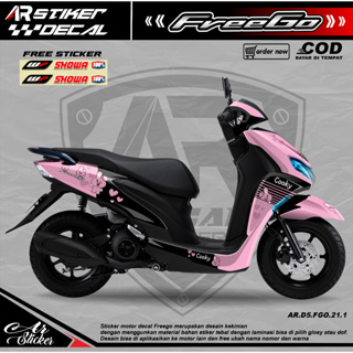 สติกเกอร์รูปลอก แบบเต็มตัว สําหรับรถจักรยานยนต์ Yamaha Freego Freego D5 021