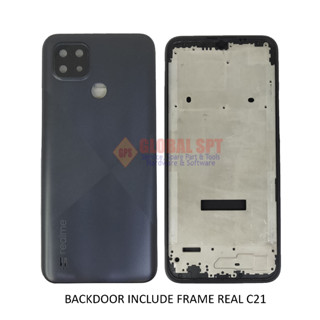 Backdoor REALME C21 รวมกรอบกลาง / ฝาหลัง / ฝาครอบด้านหลัง