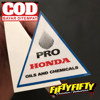 สติกเกอร์ พิมพ์ลายโลโก้ HONDA OIL สําหรับติดตกแต่งหมวกกันน็อค รถจักรยานยนต์