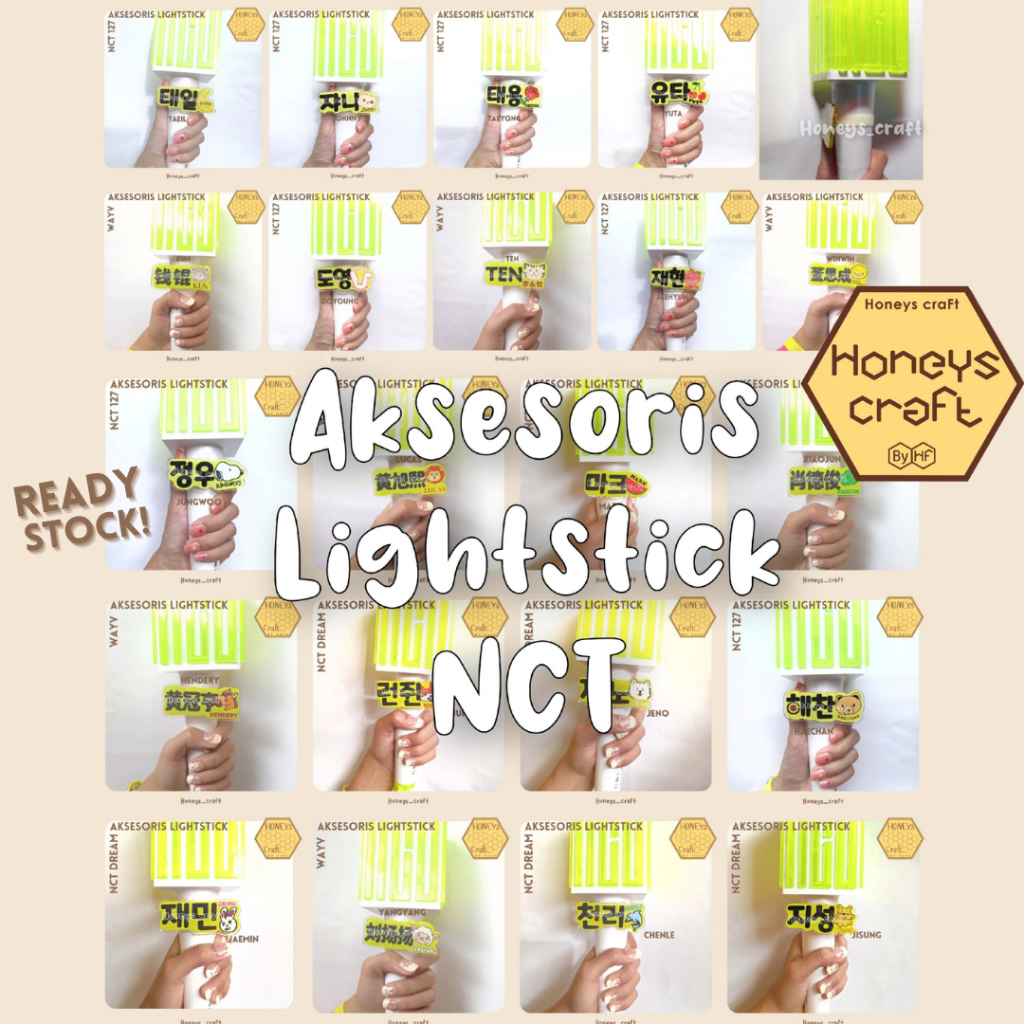 Honeys Craft Accessories แท่งไฟ NCT 127 Dream WayV - อะคริลิค Deco Concert KPOP TDS3 The Dream Show KPOP คอนเสิร์ต The Momentum