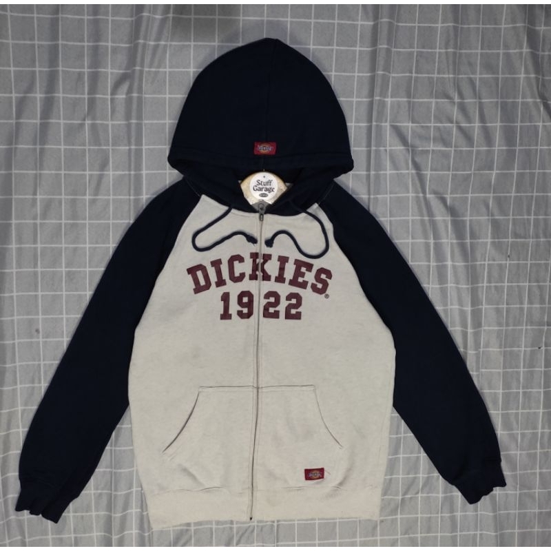 เสื้อกันหนาว มีฮู้ด แต่งซิป ลาย Dickies