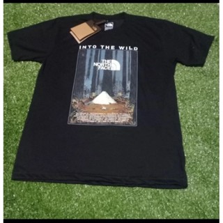 เสื้อยืด พิมพ์ลาย The Nort Face Into The Wild