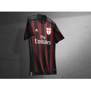 เสื้อกีฬาแขนสั้น ลายทีม AC MILAN 2015