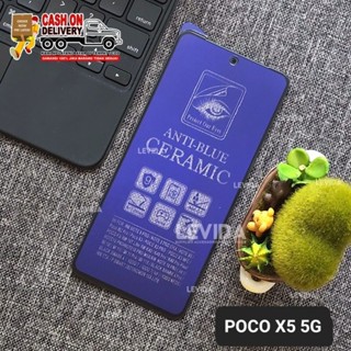 ฟิล์มกระจกนิรภัยเซรามิก เนื้อแมตต์ กันรอยขีดข่วน 9D สําหรับ Poco X5 5G Poco X5 5G