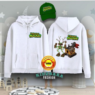 เสื้อกันหนาว มีฮู้ด พิมพ์ลาย My Singing Monster สําหรับเด็ก