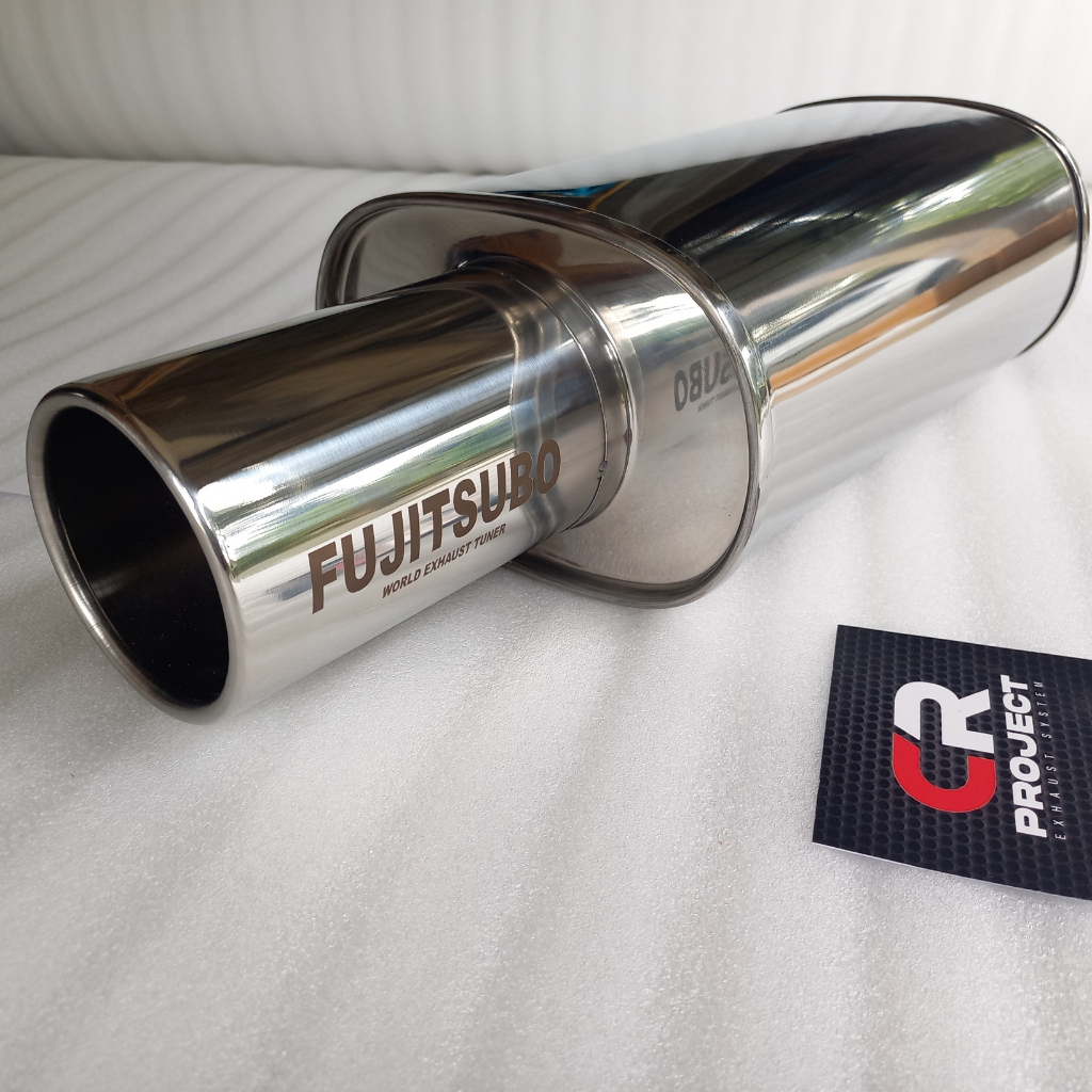 Fujitsubo Jumbo Car Exhaust วัสดุสแตนเลสเต็ม เสียงเบสหนักแน่นสําหรับ Jazz Yariz Ayla Brio Agya Calya Xenia Avanza Timor ฯลฯ