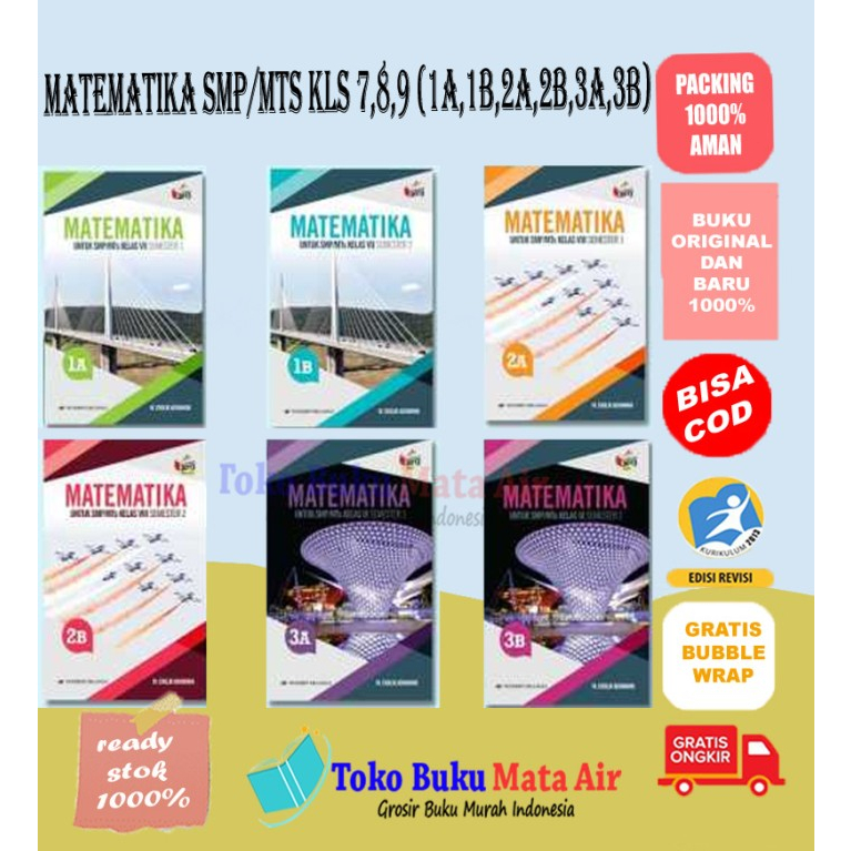 ORIGINAL MATHEMATICS 1A 1B 2A 2B 3A 3B SMP/MTS GRADES 7 8 & 9 K13N - RALANGGA