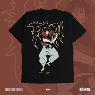 เสื้อยืด พิมพ์ลายอนิเมะ Toji Fushiguro Jujutsu Kaisen Zenin Megumi สไตล์ญี่ปุ่น