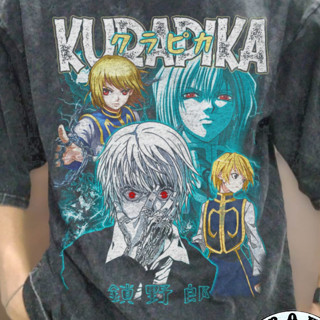 เสื้อยืด ลายการ์ตูนอนิเมะ Kurapika Hunter X Hunter Kurapika โอเวอร์ไซซ์ สไตล์วินเทจ