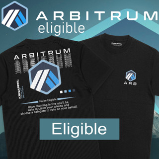 เสื้อยืด พิมพ์ลาย Arbitrum ELIGIBLE Arbitrum ARB Crypto Arbitrum Ethereum Bitcoin