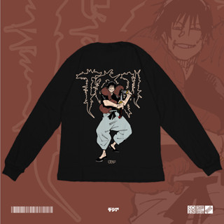 เสื้อยืดแขนยาว พิมพ์ลายการ์ตูนอนิเมะ Toji Fushiguro Jujutsu Kaisen สไตล์ญี่ปุ่น สําหรับผู้ชาย