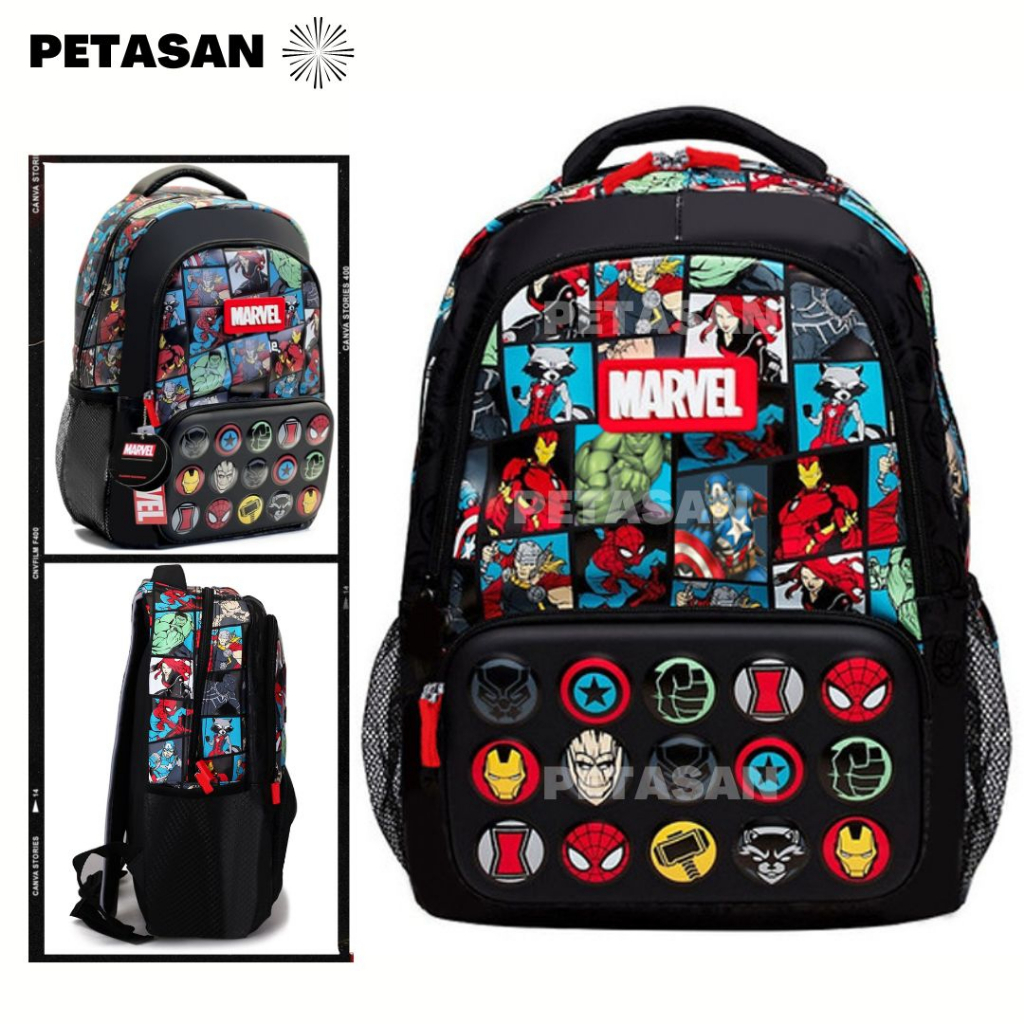 PTS - MARVEL BACKPACK - ELEMENTARY SCHOOL BOYS SCHOOL BAG