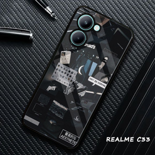 เคส Realme C33 Case Hp Realme C33 Rou Custom [Blck Aesthetic] Casing Hp Aesthetic Casing Hp Anime Character Cassing Hp Cute Motif Hardcase Realme Softcase