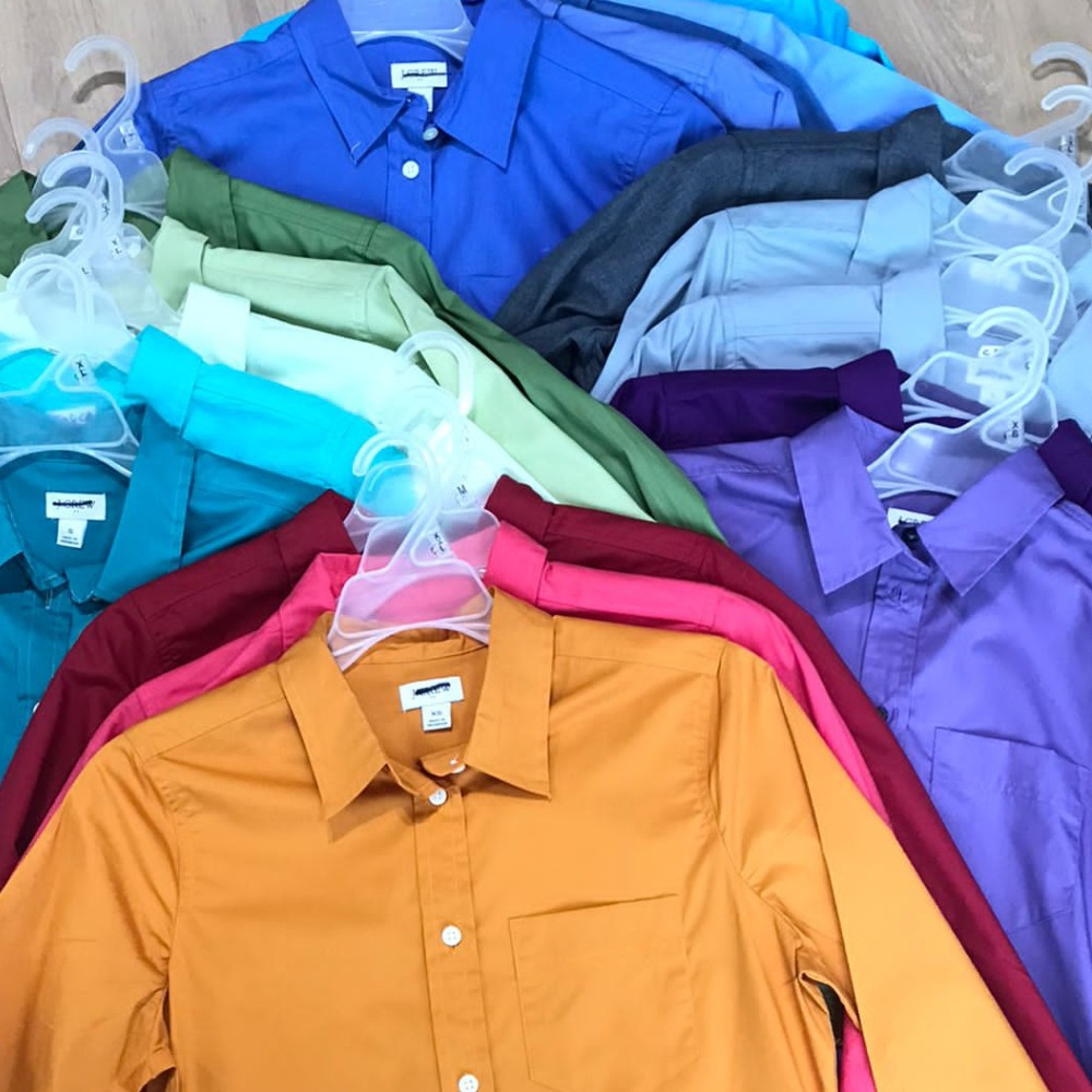 KEMEJA เสื้อเชิ้ตแขนยาวผู้หญิง (JCREW28 BUTTON SHIRT)