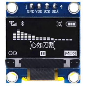 Oled LCD Blue i2c 128x64 จอแสดงผลพิกเซล 0.96"