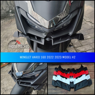 ใหม่ โมเดลรถจักรยานยนต์ ABS CBS H2 WINGLET HONDA VARIO 160 2023 2022 160 H2R