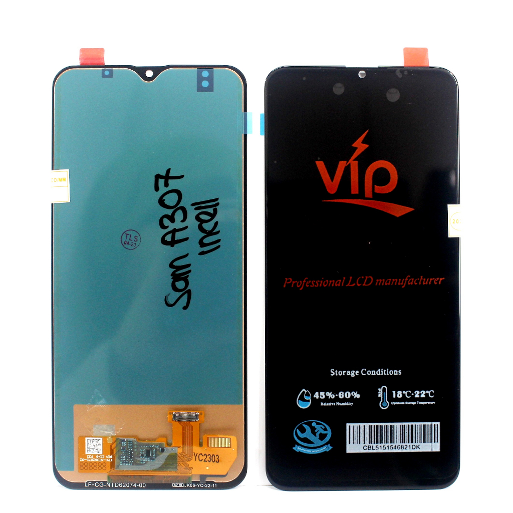 LAYAR หน้าจอแสดงผล LCD SAM A307 KS + TS_ สีดํา IN5 GALAXY A30S 2019 SM-A307FN DS
